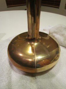 You can see what a difference a quick polishing can make. Here's a half and half example.